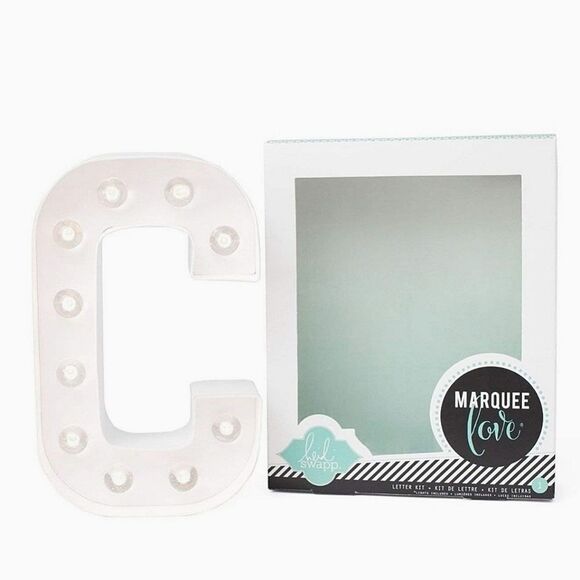 American Crafts Letter C Marquee Kit - Picture 2 of 7